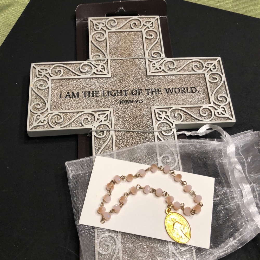 Religious bracelet AND cross